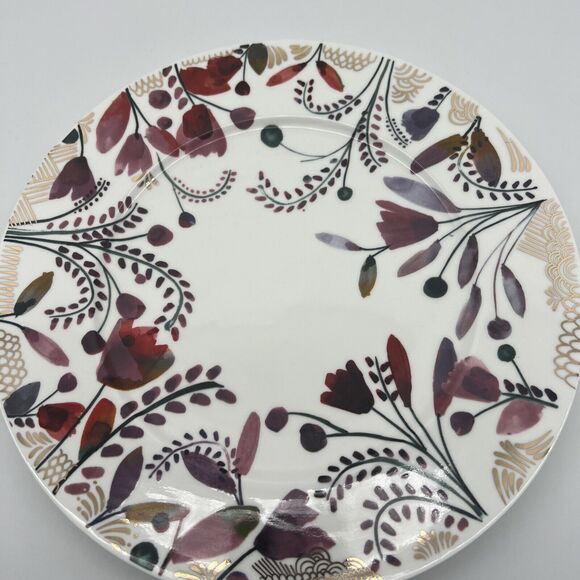New Anthropologie Harvest Foliage " Oh Darling " Dinner Plate Single Replacement - Picture 4 of 6